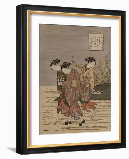 The Jewel River at Ide, from the Series 'The Six Jewel Rivers'-Hashiguchi Goyo-Framed Giclee Print