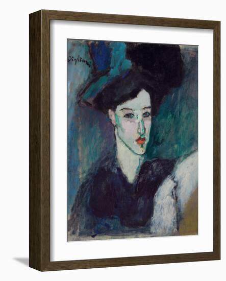 The Jewess; La Juive, c.1907-1908-Amedeo Modigliani-Framed Giclee Print