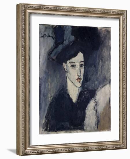 The Jewess-Amedeo Modigliani-Framed Giclee Print