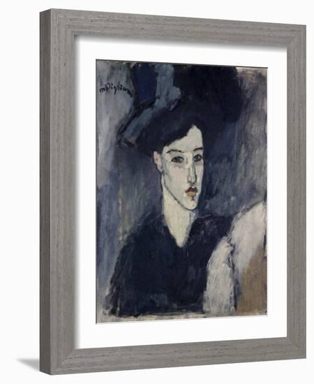 The Jewess-Amedeo Modigliani-Framed Giclee Print