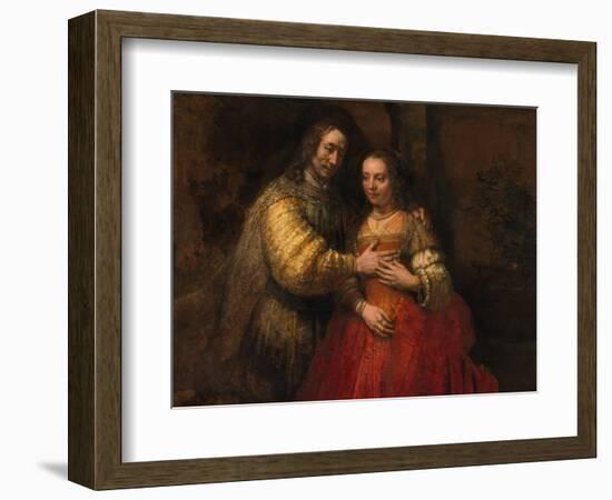 The Jewish Bride, 1666-1669-Rembrandt van Rijn-Framed Giclee Print