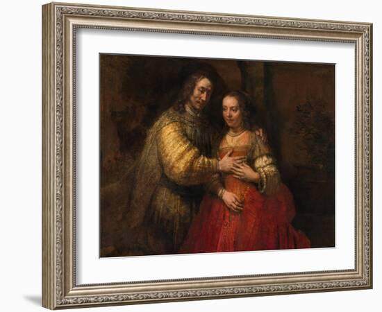 The Jewish Bride, 1666-1669-Rembrandt van Rijn-Framed Giclee Print