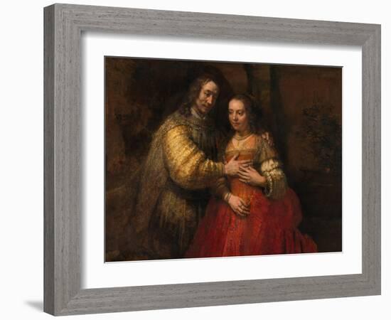 The Jewish Bride, 1666-1669-Rembrandt van Rijn-Framed Giclee Print