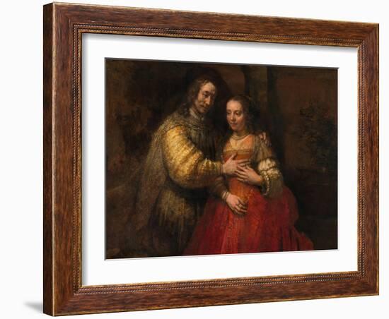 The Jewish Bride, 1666-1669-Rembrandt van Rijn-Framed Giclee Print