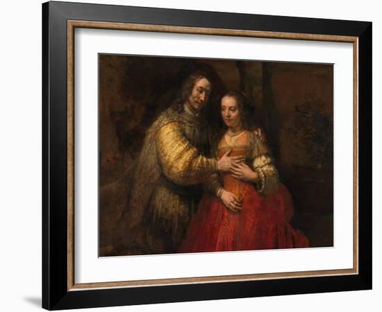 The Jewish Bride, 1666-1669-Rembrandt van Rijn-Framed Giclee Print