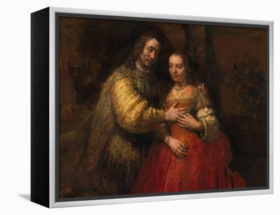 The Jewish Bride, 1666-1669-Rembrandt van Rijn-Framed Premier Image Canvas