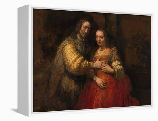 The Jewish Bride, 1666-1669-Rembrandt van Rijn-Framed Premier Image Canvas