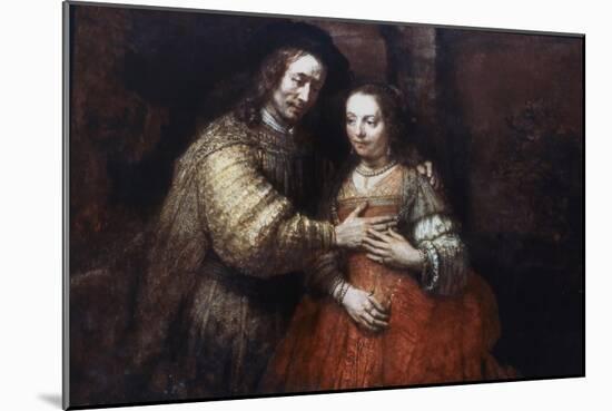 The Jewish Bride, (The Loving Couple), 1667-Rembrandt van Rijn-Mounted Giclee Print