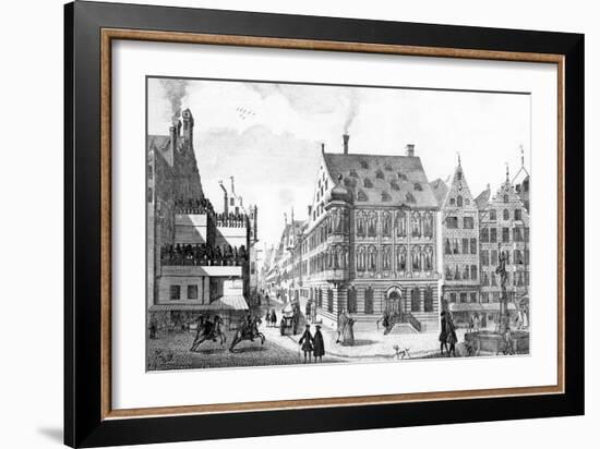 The Jewish District-Karl Remshard-Framed Giclee Print