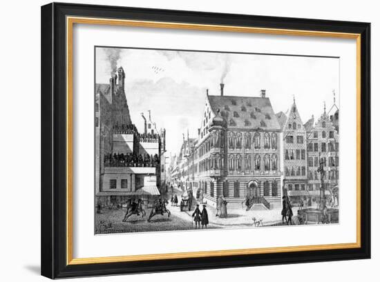 The Jewish District-Karl Remshard-Framed Giclee Print