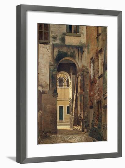 The Jewish Ghetto in Rovigo, by Giovanni Biasin-null-Framed Giclee Print