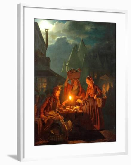 The Jews Market, 1852-Petrus van Schendel-Framed Giclee Print