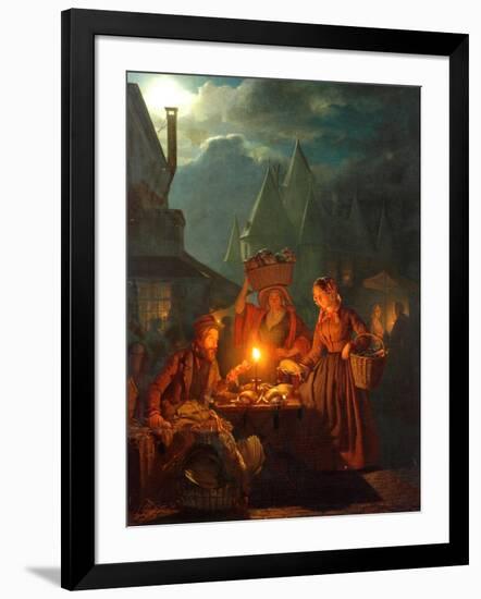 The Jews Market, 1852-Petrus van Schendel-Framed Giclee Print