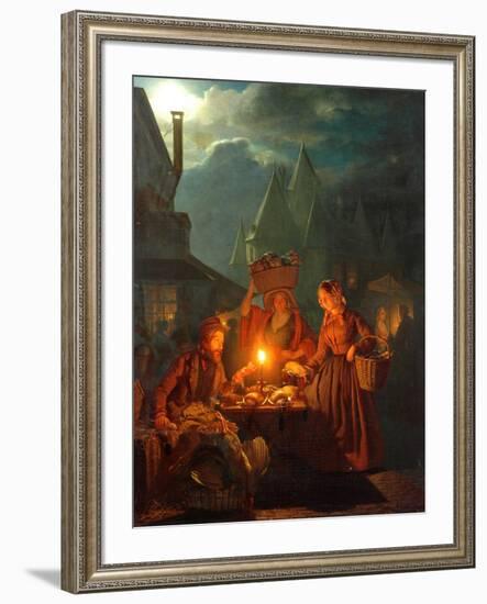 The Jews Market, 1852-Petrus van Schendel-Framed Giclee Print