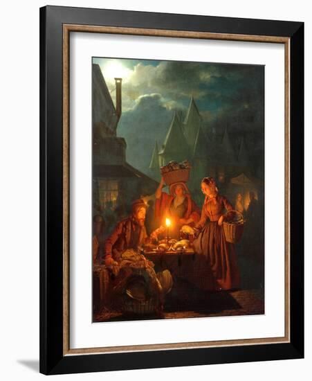 The Jews Market, 1852-Petrus van Schendel-Framed Giclee Print