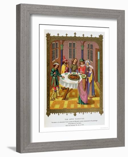 The Jews' Passover, Facsimile of a 15th Century Missal Ornamented with Paintings-Jan van Eyck-Framed Giclee Print