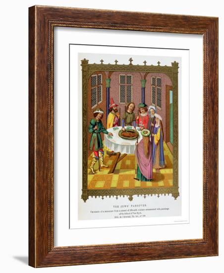 The Jews' Passover, Facsimile of a 15th Century Missal Ornamented with Paintings-Jan van Eyck-Framed Giclee Print