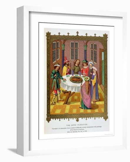 The Jews' Passover, Facsimile of a 15th Century Missal Ornamented with Paintings-Jan van Eyck-Framed Giclee Print