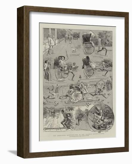 The Jinricksha Question, One of the Possible Disadvantages-null-Framed Giclee Print