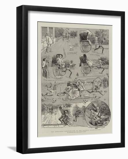 The Jinricksha Question, One of the Possible Disadvantages-null-Framed Giclee Print