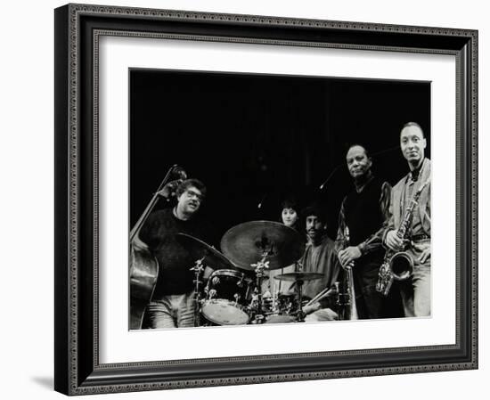 The Jj Johnson Quintet at the Hertfordshire Jazz Festival, St Albans Arena, 4 May 1993: Rufus Reid-Denis Williams-Framed Photographic Print