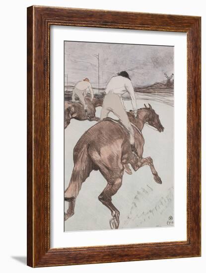 The Jockey, 1899 (Colour Litho)-Henri de Toulouse-Lautrec-Framed Giclee Print