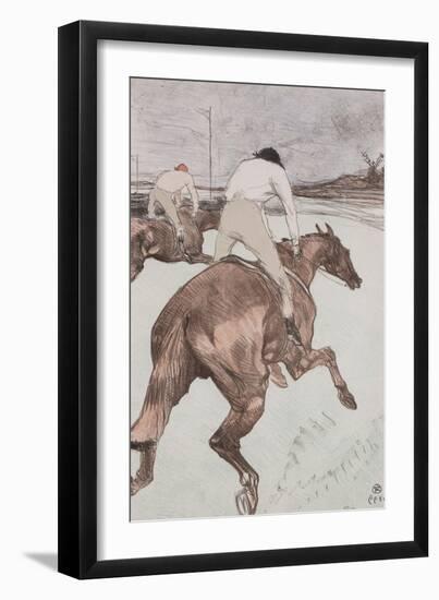 The Jockey, 1899 (Colour Litho)-Henri de Toulouse-Lautrec-Framed Giclee Print