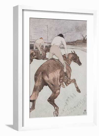 The Jockey, 1899 (Colour Litho)-Henri de Toulouse-Lautrec-Framed Giclee Print