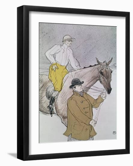 The Jockey Led to the Start-Henri de Toulouse-Lautrec-Framed Giclee Print