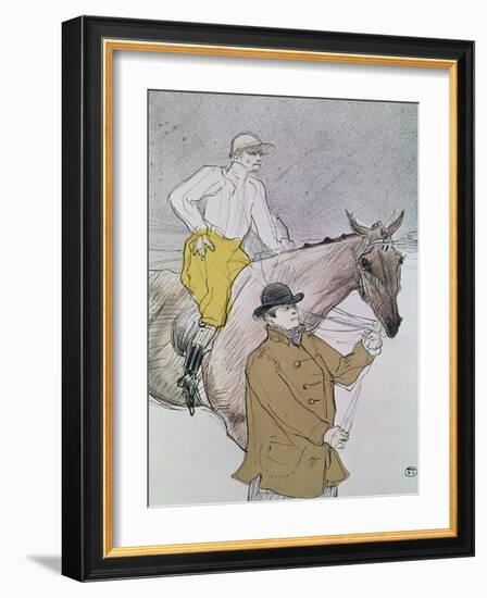 The Jockey Led to the Start-Henri de Toulouse-Lautrec-Framed Giclee Print