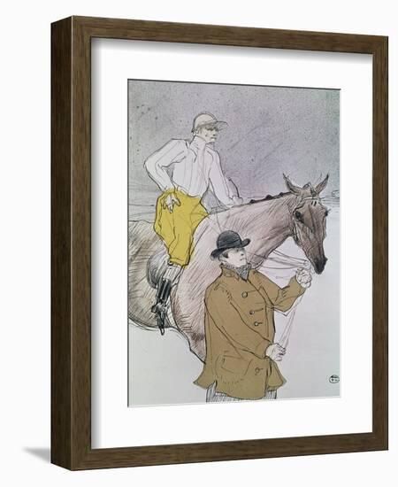 The Jockey Led to the Start-Henri de Toulouse-Lautrec-Framed Giclee Print