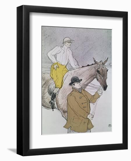 The Jockey Led to the Start-Henri de Toulouse-Lautrec-Framed Giclee Print