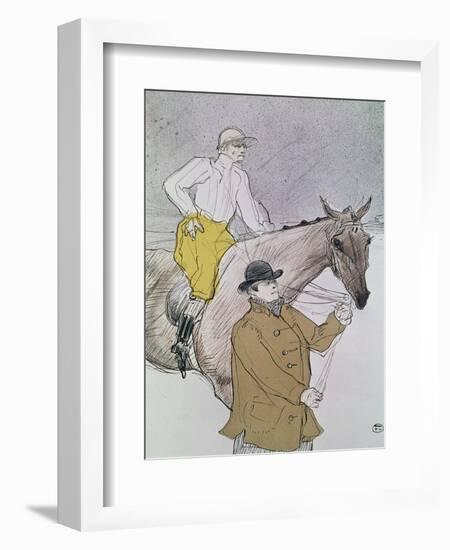 The Jockey Led to the Start-Henri de Toulouse-Lautrec-Framed Giclee Print