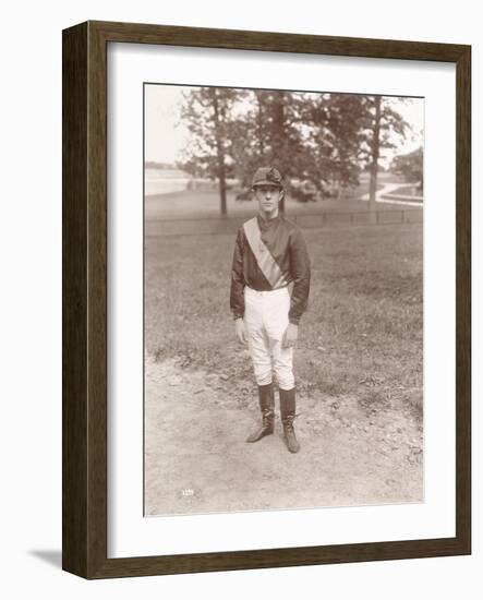 The Jockey Tod Sloan on His Return from Europe, 1898-Byron Company-Framed Giclee Print