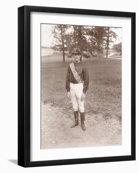 The Jockey Tod Sloan on His Return from Europe, 1898-Byron Company-Framed Giclee Print