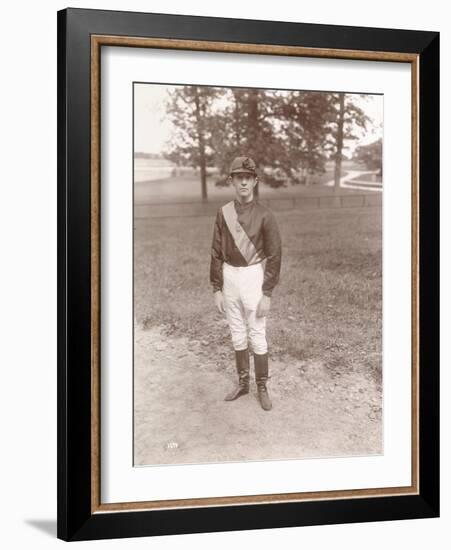 The Jockey Tod Sloan on His Return from Europe, 1898-Byron Company-Framed Giclee Print