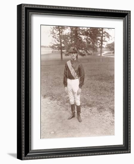 The Jockey Tod Sloan on His Return from Europe, 1898-Byron Company-Framed Giclee Print