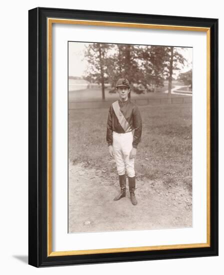 The Jockey Tod Sloan on His Return from Europe, 1898-Byron Company-Framed Giclee Print