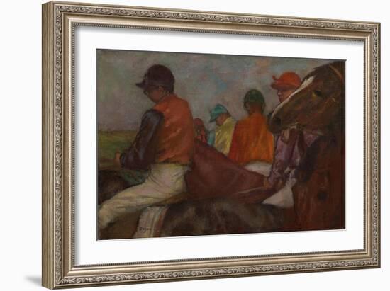 The Jockeys, C.1882-Edgar Degas-Framed Giclee Print