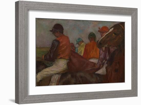 The Jockeys, C.1882-Edgar Degas-Framed Giclee Print