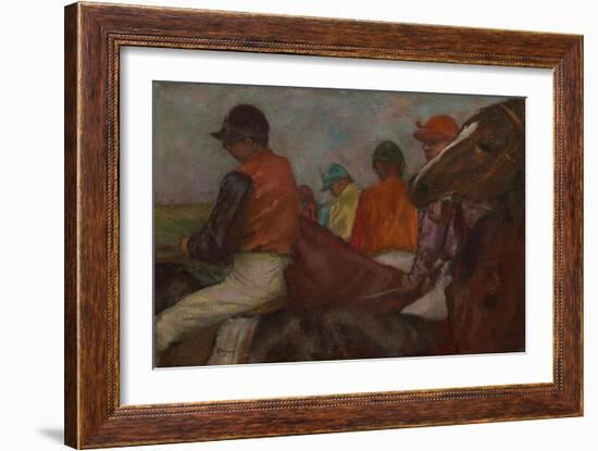 The Jockeys, C.1882-Edgar Degas-Framed Giclee Print