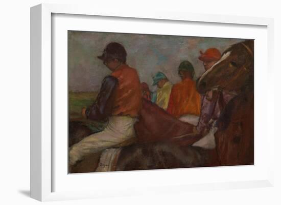 The Jockeys, C.1882-Edgar Degas-Framed Giclee Print