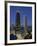 The John Hancock Center on Left, and the Old Water Tower in Low Centre, Chicago-Robert Francis-Framed Photographic Print