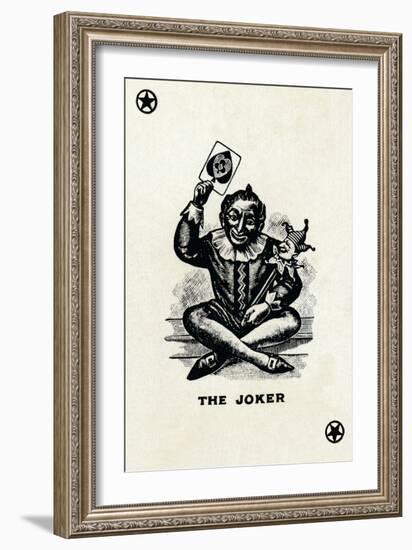 The Joker from a deck of Goodall & Son Ltd. playing cards, c1940-Unknown-Framed Giclee Print