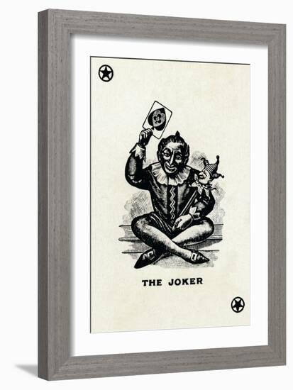 The Joker from a deck of Goodall & Son Ltd. playing cards, c1940-Unknown-Framed Giclee Print