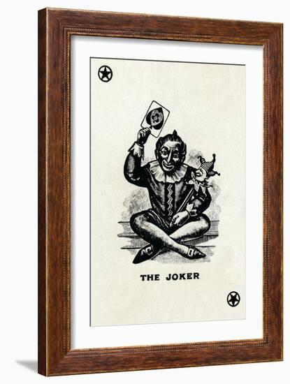 The Joker from a deck of Goodall & Son Ltd. playing cards, c1940-Unknown-Framed Giclee Print