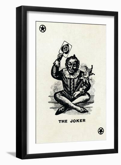 The Joker from a deck of Goodall & Son Ltd. playing cards, c1940-Unknown-Framed Giclee Print