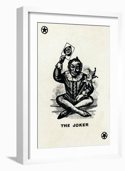 The Joker from a deck of Goodall & Son Ltd. playing cards, c1940-Unknown-Framed Giclee Print