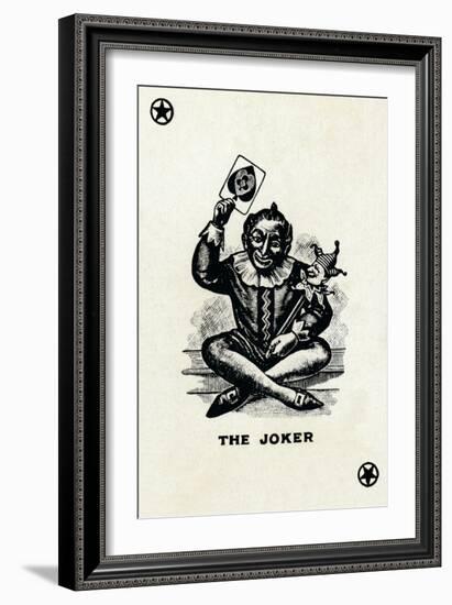 The Joker from a deck of Goodall & Son Ltd. playing cards, c1940-Unknown-Framed Giclee Print