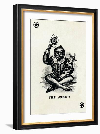 The Joker from a deck of Goodall & Son Ltd. playing cards, c1940-Unknown-Framed Giclee Print